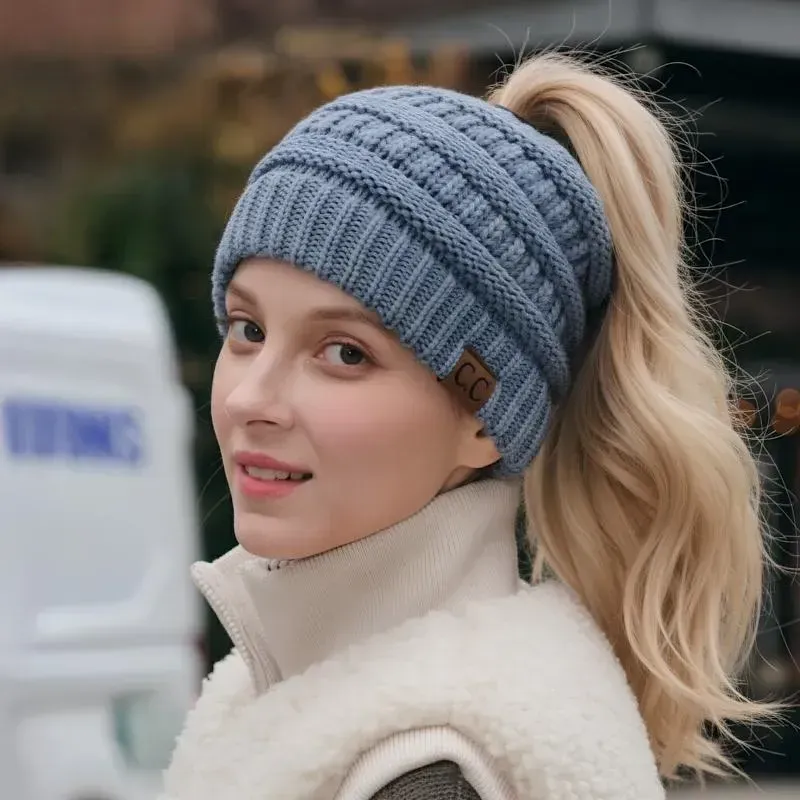 C.C Ponytail Beanie Winter Style